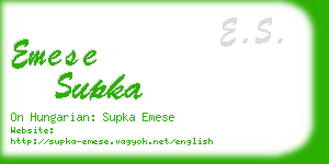 emese supka business card